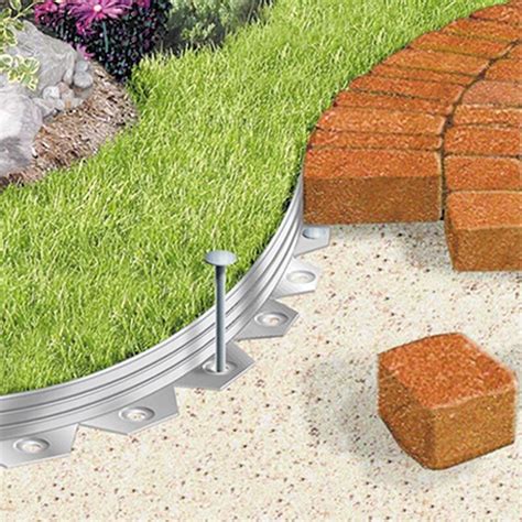 metal spikes for landscape edging.